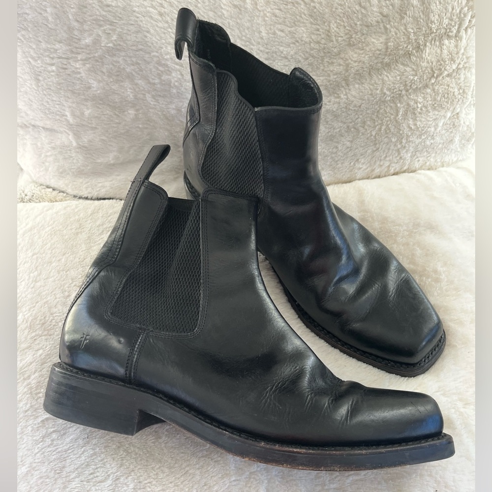 Frye Black Leather Men's Boots